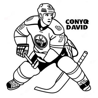 Connor Mcdavid I Aksjon Fargeleggingsark 53869-44892