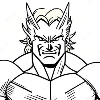 All Might I Helt Pose Fargeleggingsark 54321-45248