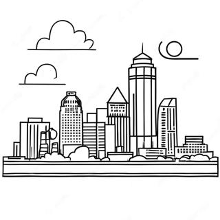 Livlig Memphis Skyline Fargeleggingsark 54432-45309