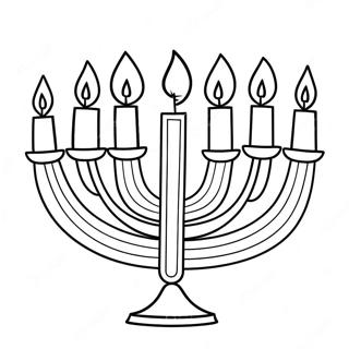 Hanukkah Menorah Fargeleggingsark 5443-4357