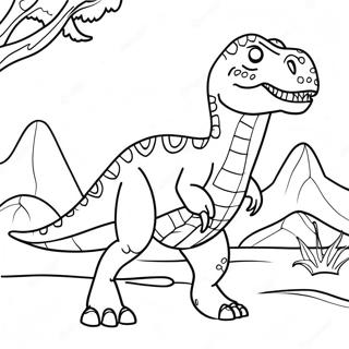 Allosaurus Fargeleggingsark 54971-45742