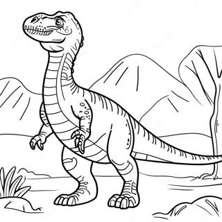 Allosaurus Fargeleggingsark 54971-45743