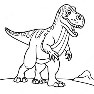 Allosaurus Fargeleggingsark 54971-45744