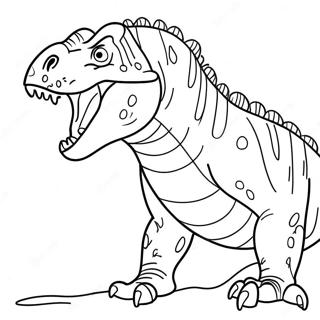 Fryktinngytende Allosaurus Brolende Fargeleggingsark 54972-45747