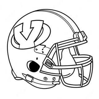 Byu Fotball Logo Fargeleggingsark 55101-45830