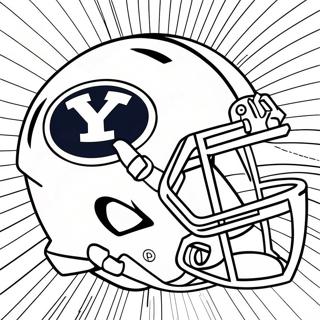 Byu Fotball Logo Fargeleggingsark 55101-45831