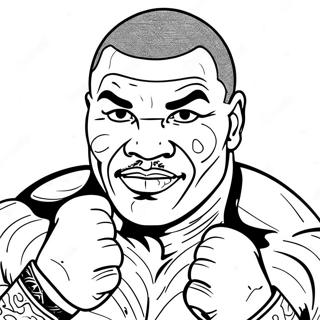 Mike Tyson Fargeleggingsark 55231-45951