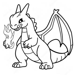 Charizard Puster Ild Fargeleggingsark 55942-46518