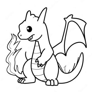 Charizard Puster Ild Fargeleggingsark 55942-46519