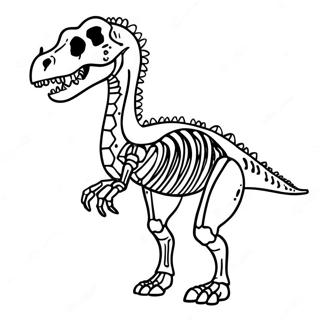 Rontgen Dinosaur Skjelett Fargeleggingsark 56122-46659