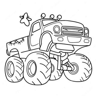 Julemonster Truck Fargeleggingsark 56171-46703