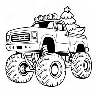 Julemonster Truck Fargeleggingsark 56171-46704