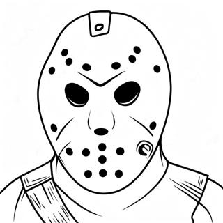 Jason Voorhees Ikoniske Maske Fargeleggingsark 56191-46714