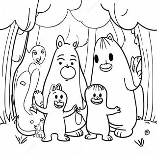 Moomin Familien Eventyr Fargeleggingsark 56622-47063