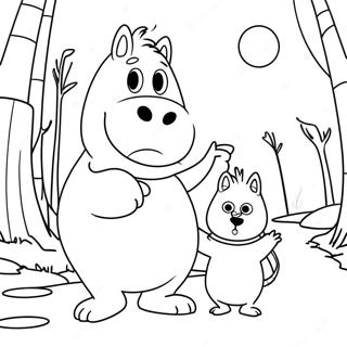 Moomin Familien Eventyr Fargeleggingsark 56622-47064