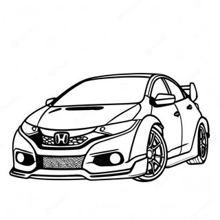 Honda Civic Type R Fargeleggingsark 56701-47123