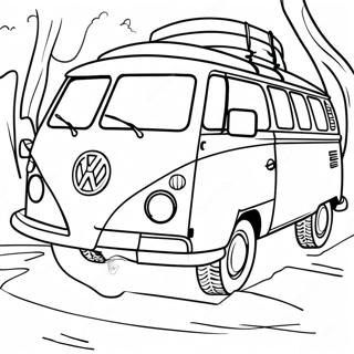 Volkswagen Van Klassisk Fargeleggingsark 56741-47151