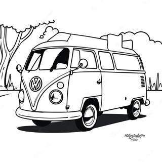 Volkswagen Van Klassisk Fargeleggingsark 56741-47152