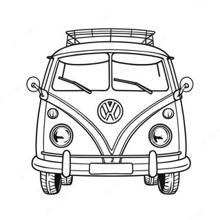 Vintage Volkswagen Van Fargeleggingsark 56742-47162