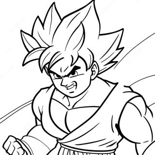 Goku I Super Saiyan Form Fargeleggingsark 57785-48034