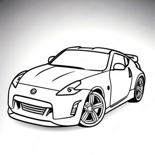 Nissan 370z Fargeleggingsark