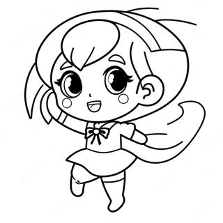 Chibi Sailor Mercury I Aksjon Fargeleggingsark 57915-48142