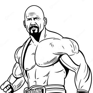 Stone Cold Steve Austin I Aksjon Fargeleggingsark 58135-48310