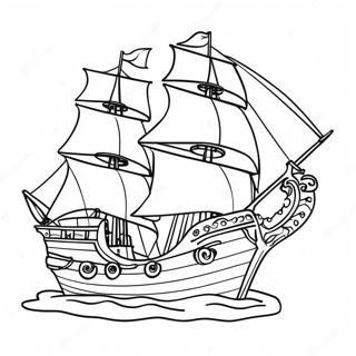 Piratskip Fargeleggingsark 5834-4659