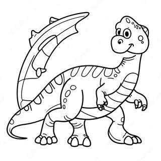 Kjotteter Dinosaur Fargeleggingsark 58414-48531