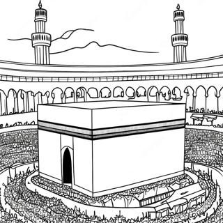 Kaaba I Mekka Fargeleggingsark 58425-48554