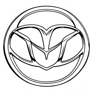 Mazda Logo Fargeleggingsark 59436-49339