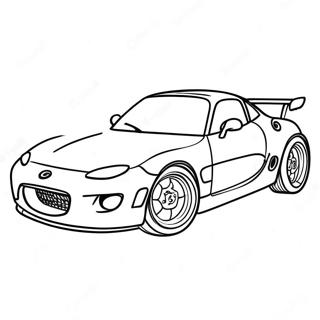 Mazda Sportsbil Fargeleggingsark 59437-49341