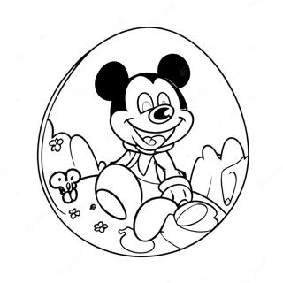 Mickey Mouse Paskeegg Fargeleggingsark 59617-49478