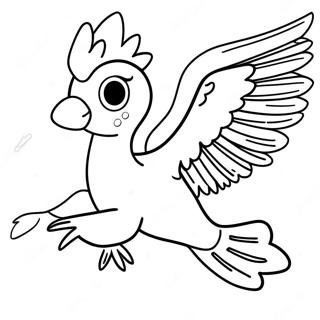 Majestetisk Articuno Flygende Fargeleggingsark 59727-49569