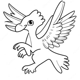 Majestetisk Articuno Flygende Fargeleggingsark 59727-49570