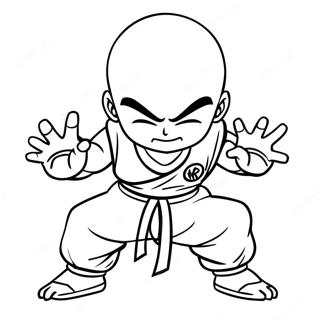 Krillin I Aksjon Fargeleggingsark 59827-49654