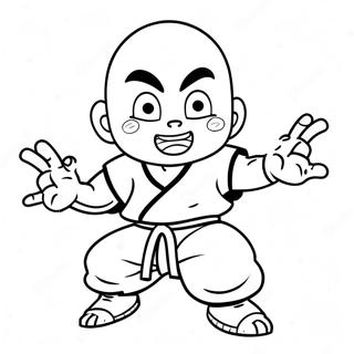 Krillin I Aksjon Fargeleggingsark 59827-49656