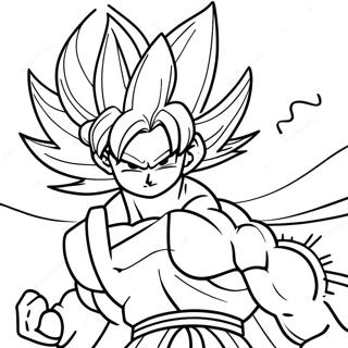 Goku I Super Saiyan Form Fargeleggingsark 59867-49678