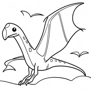 Pteranodon Fargeleggingsark