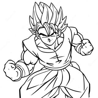 Super Saiyan Gohan Action Pose Fargeleggingsark 60107-49893