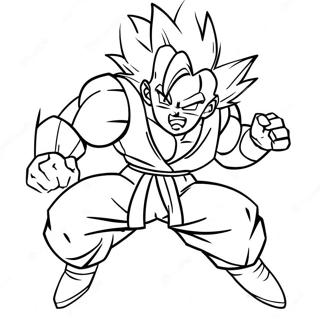 Super Saiyan Gohan Action Pose Fargeleggingsark 60107-49894