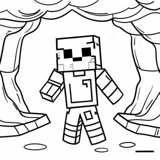 Minecraft Warden I Mork Hule Fargeleggingsark 60267-49994