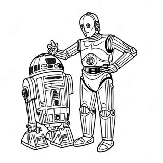 C3po Med R2d2 Fargeleggingsark 60377-50094