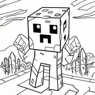 Minecraft Ghast Fargeleggingsark 60486-50179