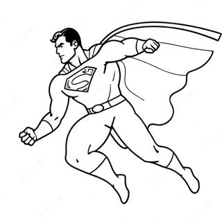 Superman Som Flyr I Aksjon Fargeleggingsark 60717-50360