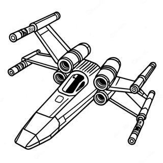 X Wing Stjernejager Fargeleggingsark 60766-50406