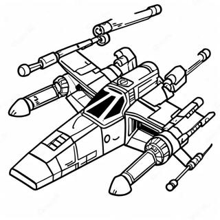 X Wing Stjernejager Fargeleggingsark 60766-50407