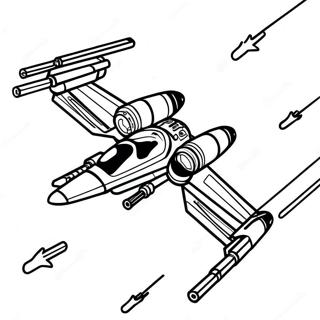 X Wing Stjernejager Fargeleggingsark 60766-50408