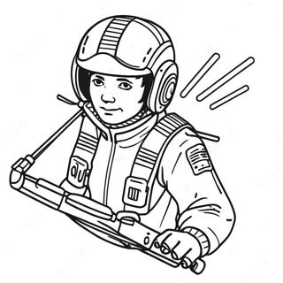 X Wing Pilot I Aksjon Fargeleggingsark 60767-50399