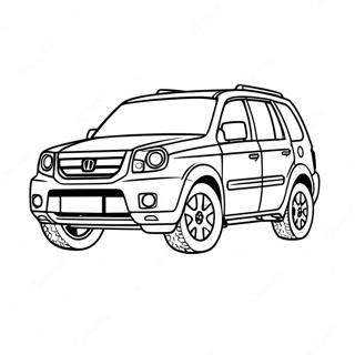 Honda Pilot Eventyr Fargeleggingsark 60977-50583